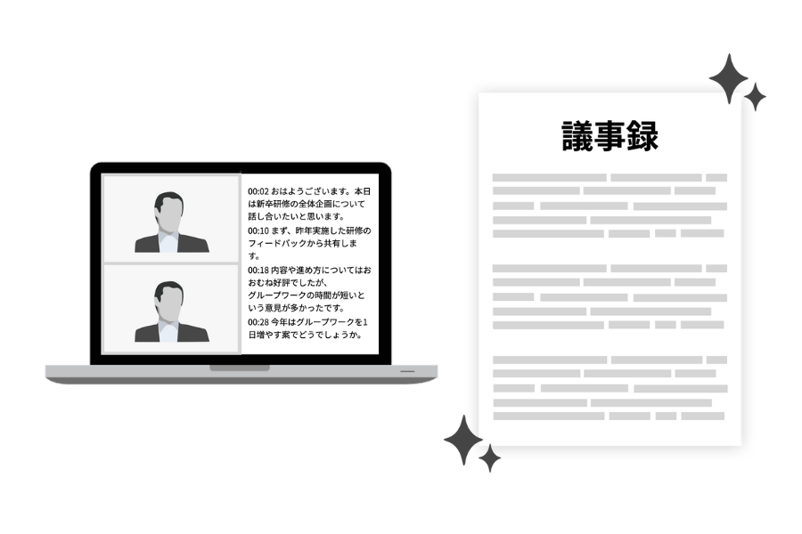 音声文字起こし・議事録作成